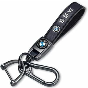 Genuine leather car keychain set
